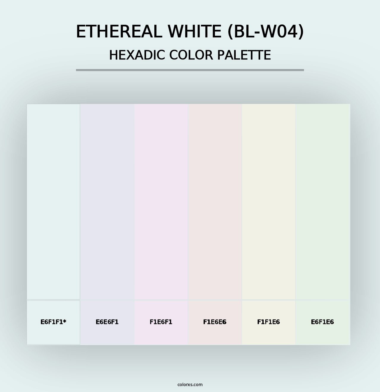 Ethereal White (BL-W04) - Hexadic Color Palette