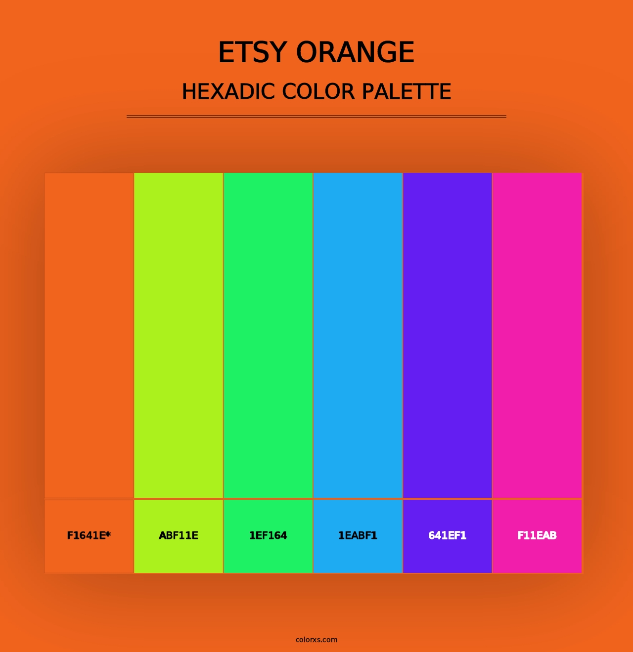 Etsy Orange - Hexadic Color Palette