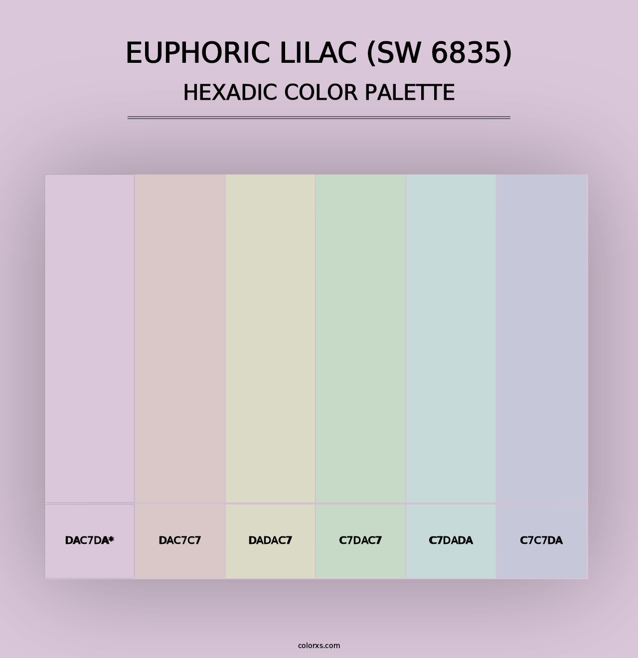 Euphoric Lilac (SW 6835) - Hexadic Color Palette