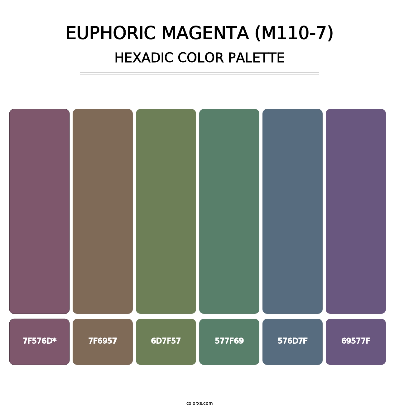 Euphoric Magenta (M110-7) - Hexadic Color Palette