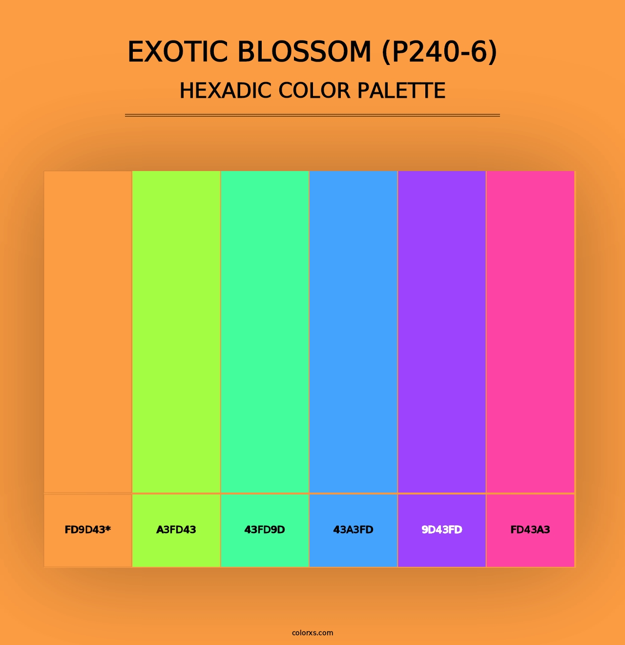 Exotic Blossom (P240-6) - Hexadic Color Palette