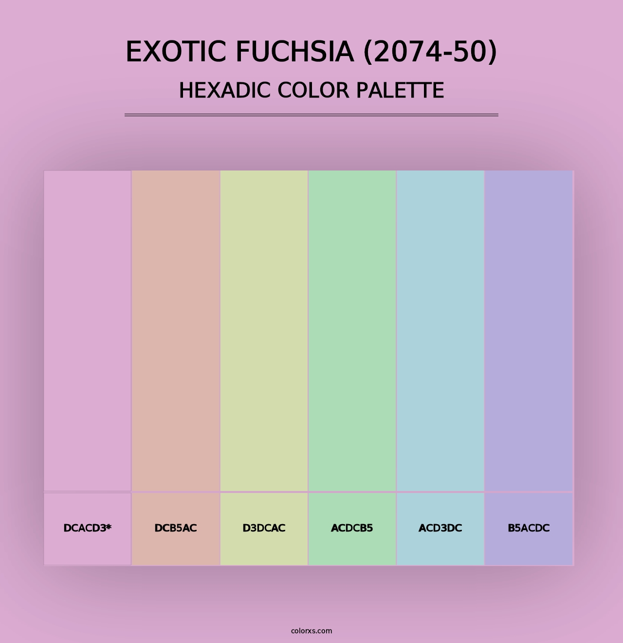 Exotic Fuchsia (2074-50) - Hexadic Color Palette