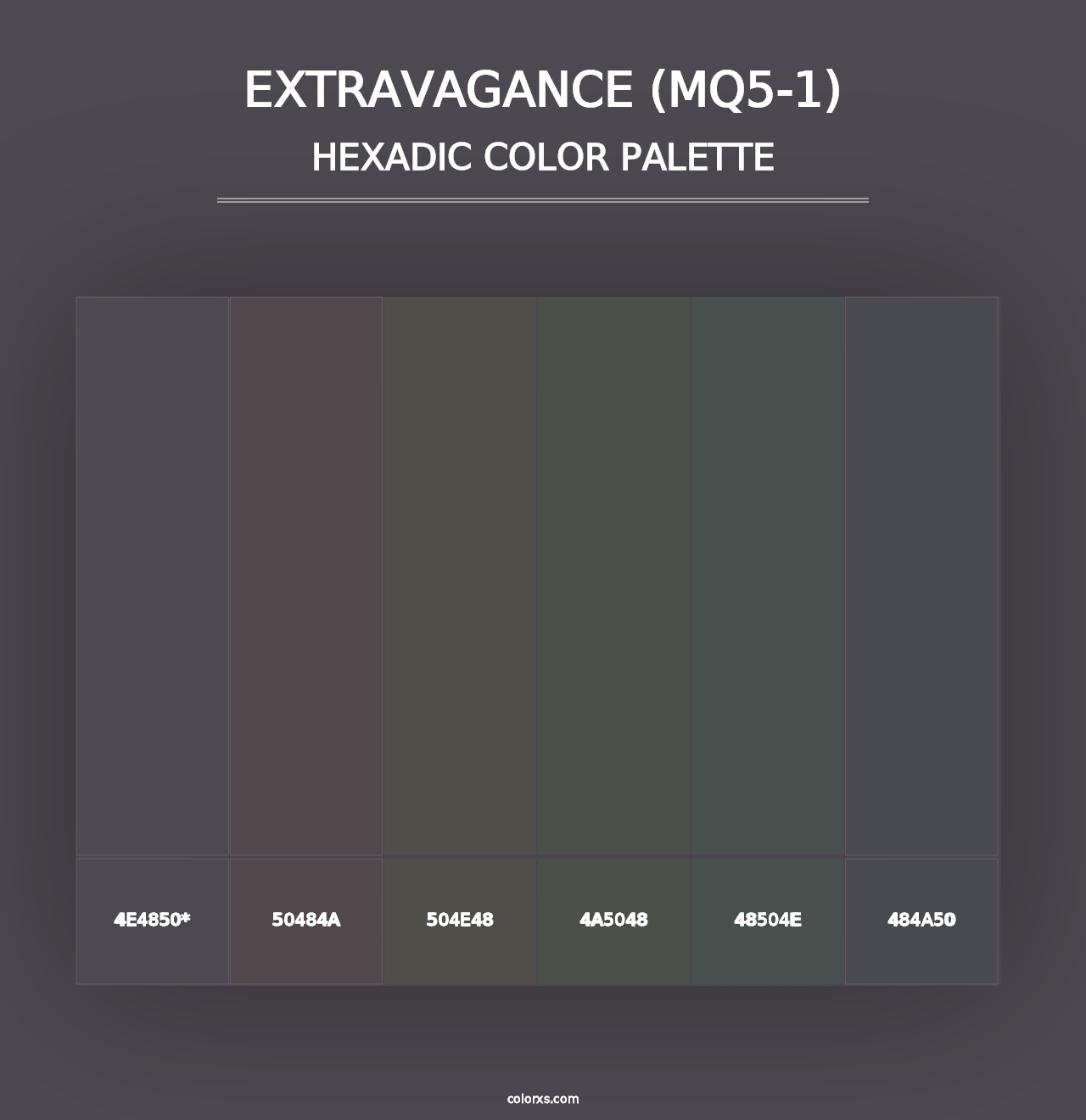 Extravagance (MQ5-1) - Hexadic Color Palette