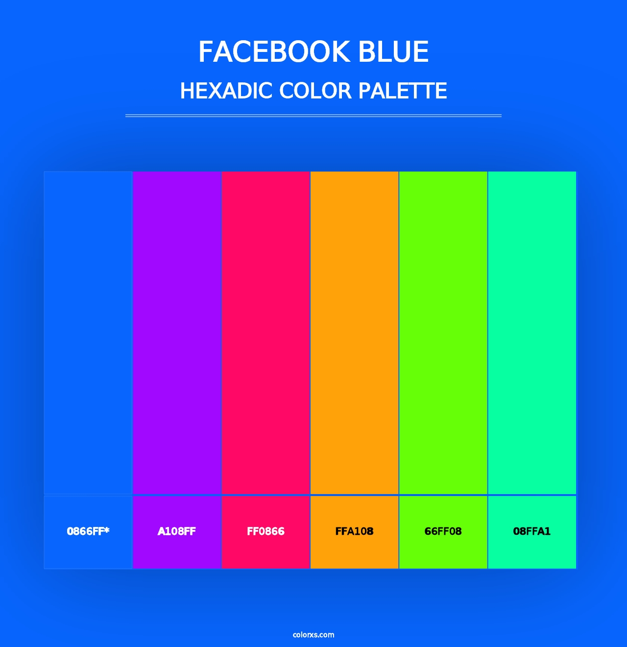 Facebook Blue - Hexadic Color Palette