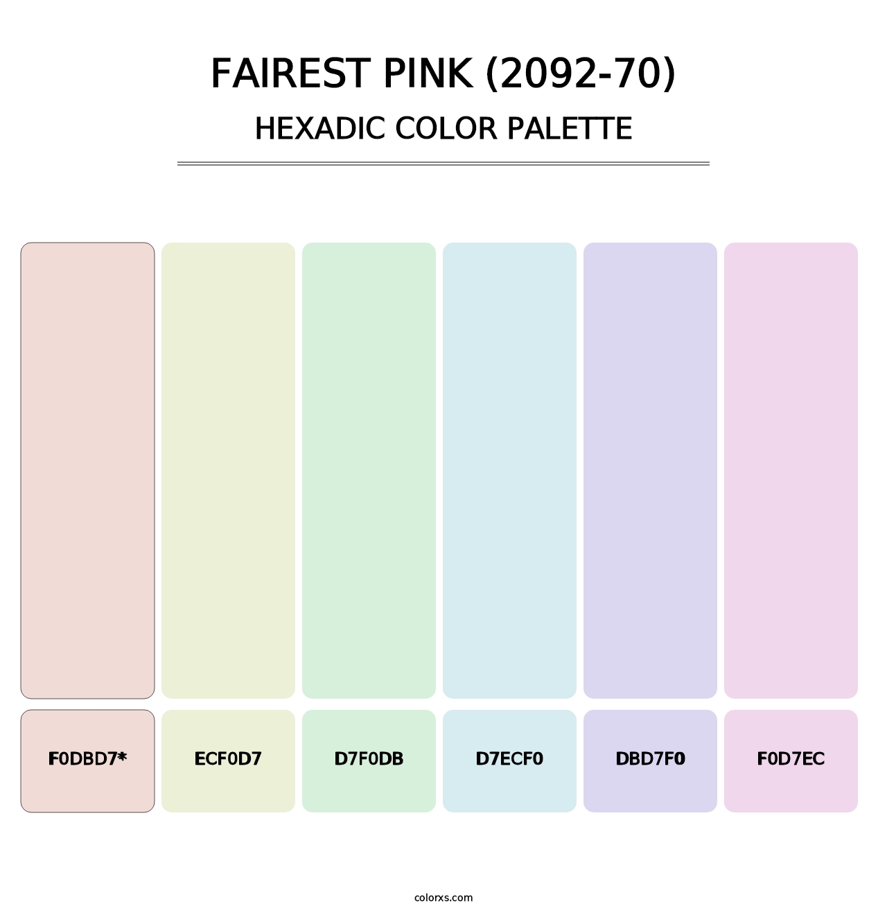 Fairest Pink (2092-70) - Hexadic Color Palette