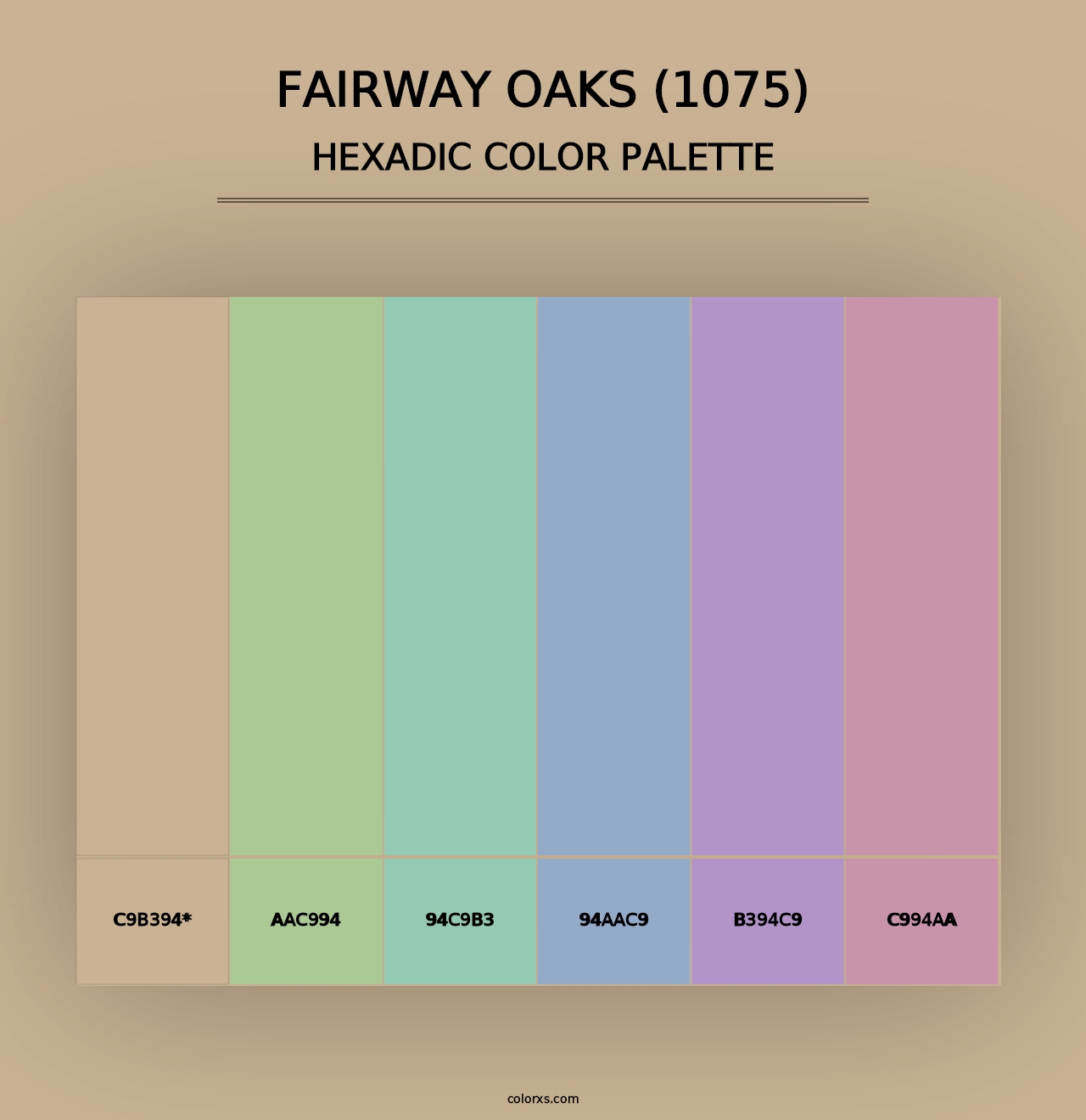 Fairway Oaks (1075) - Hexadic Color Palette