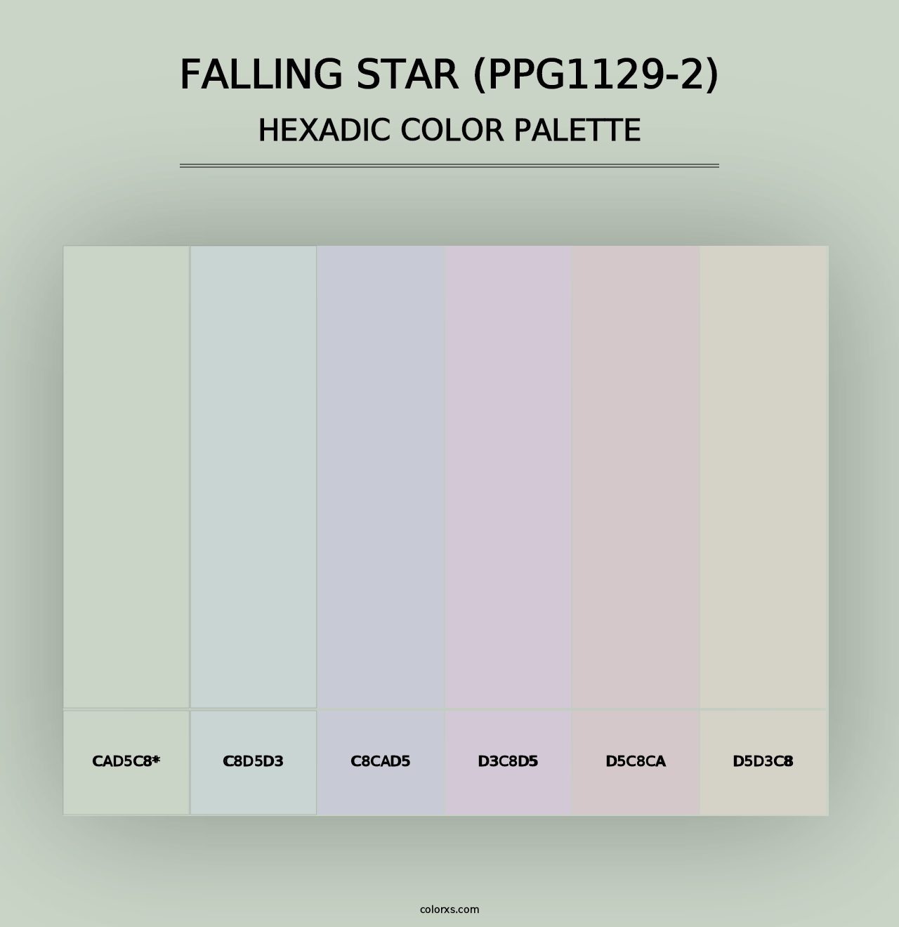 Falling Star (PPG1129-2) - Hexadic Color Palette