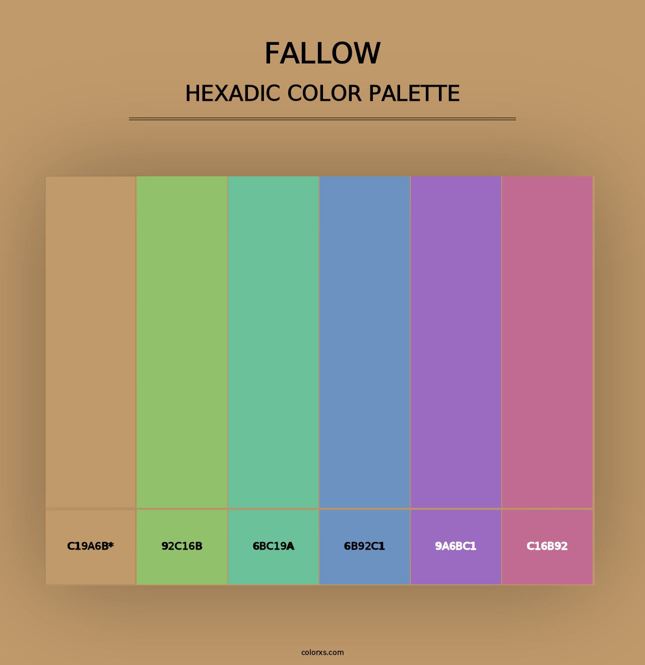 Fallow - Hexadic Color Palette