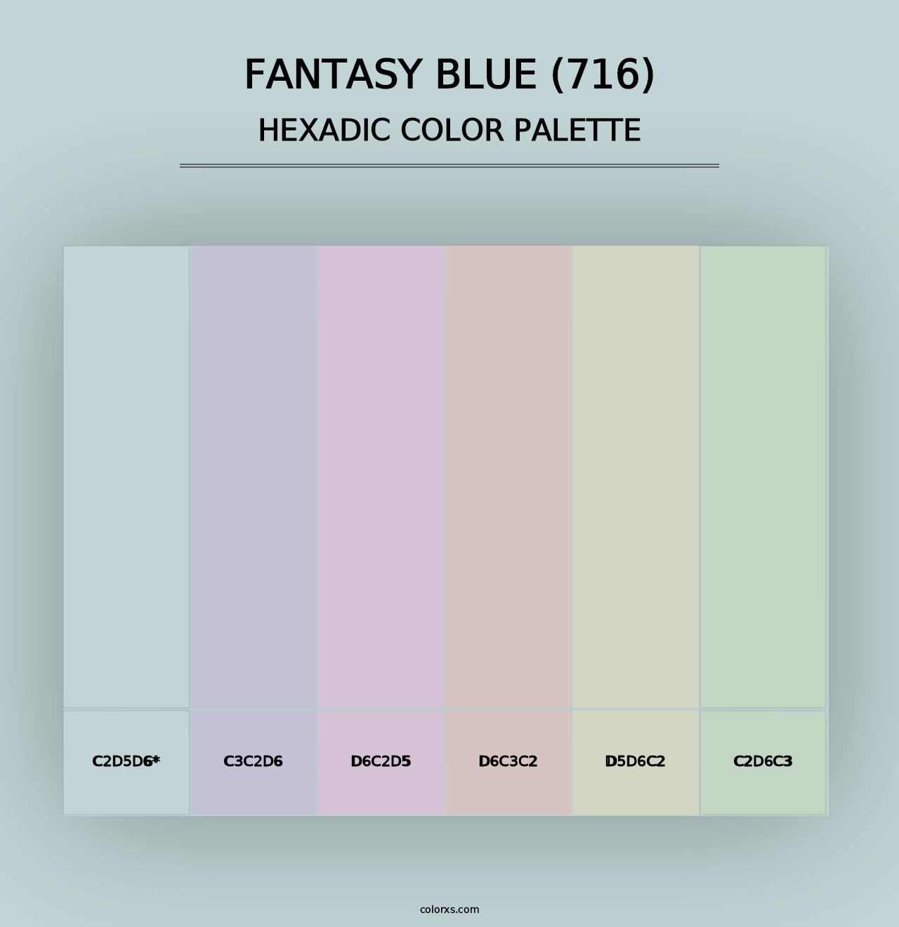 Fantasy Blue (716) - Hexadic Color Palette