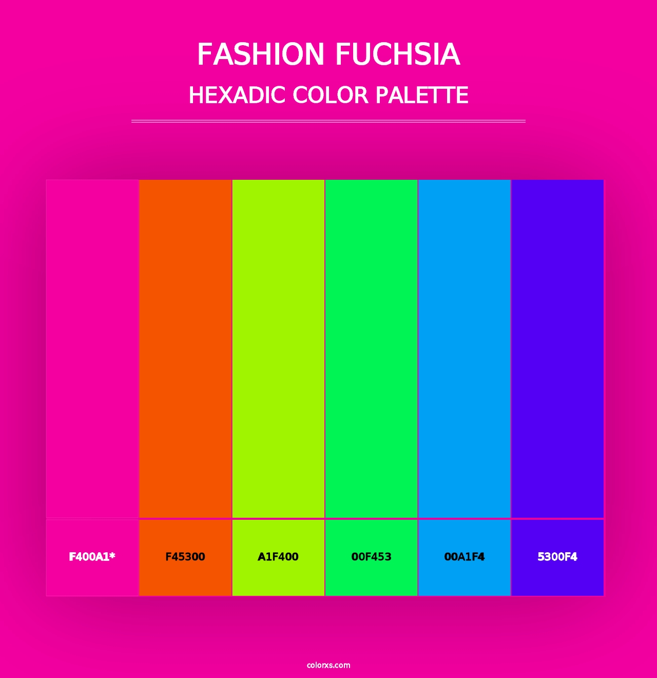 Fashion fuchsia - Hexadic Color Palette