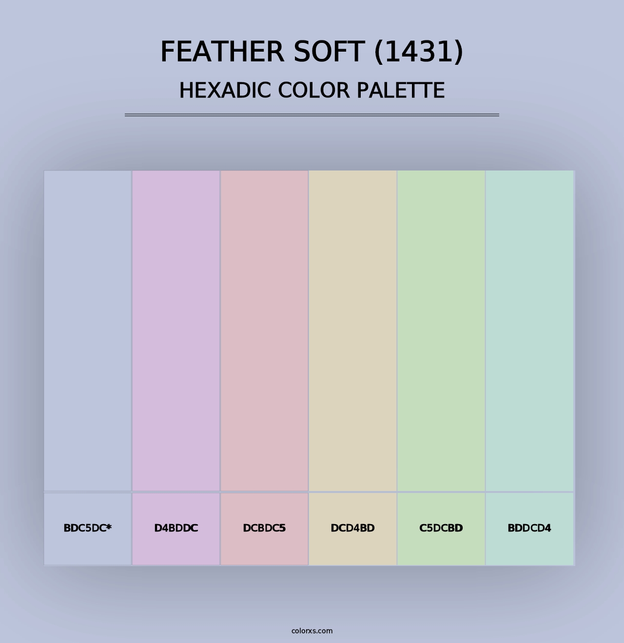 Feather Soft (1431) - Hexadic Color Palette