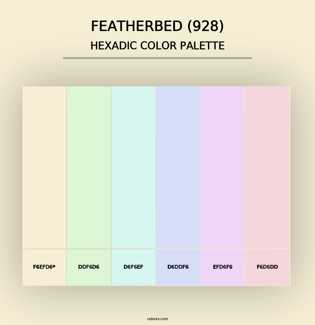 Featherbed (928) - Hexadic Color Palette