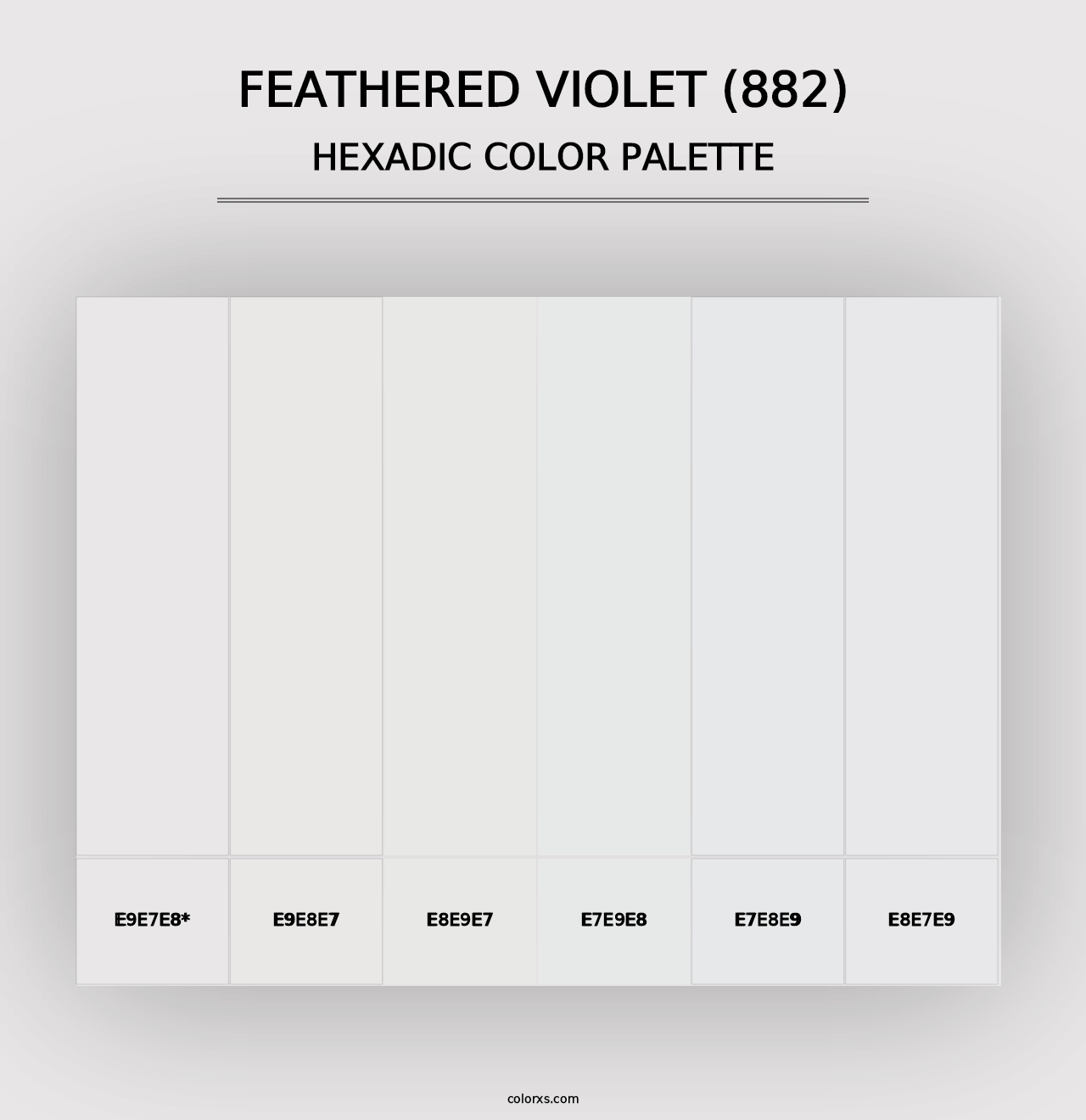 Feathered Violet (882) - Hexadic Color Palette