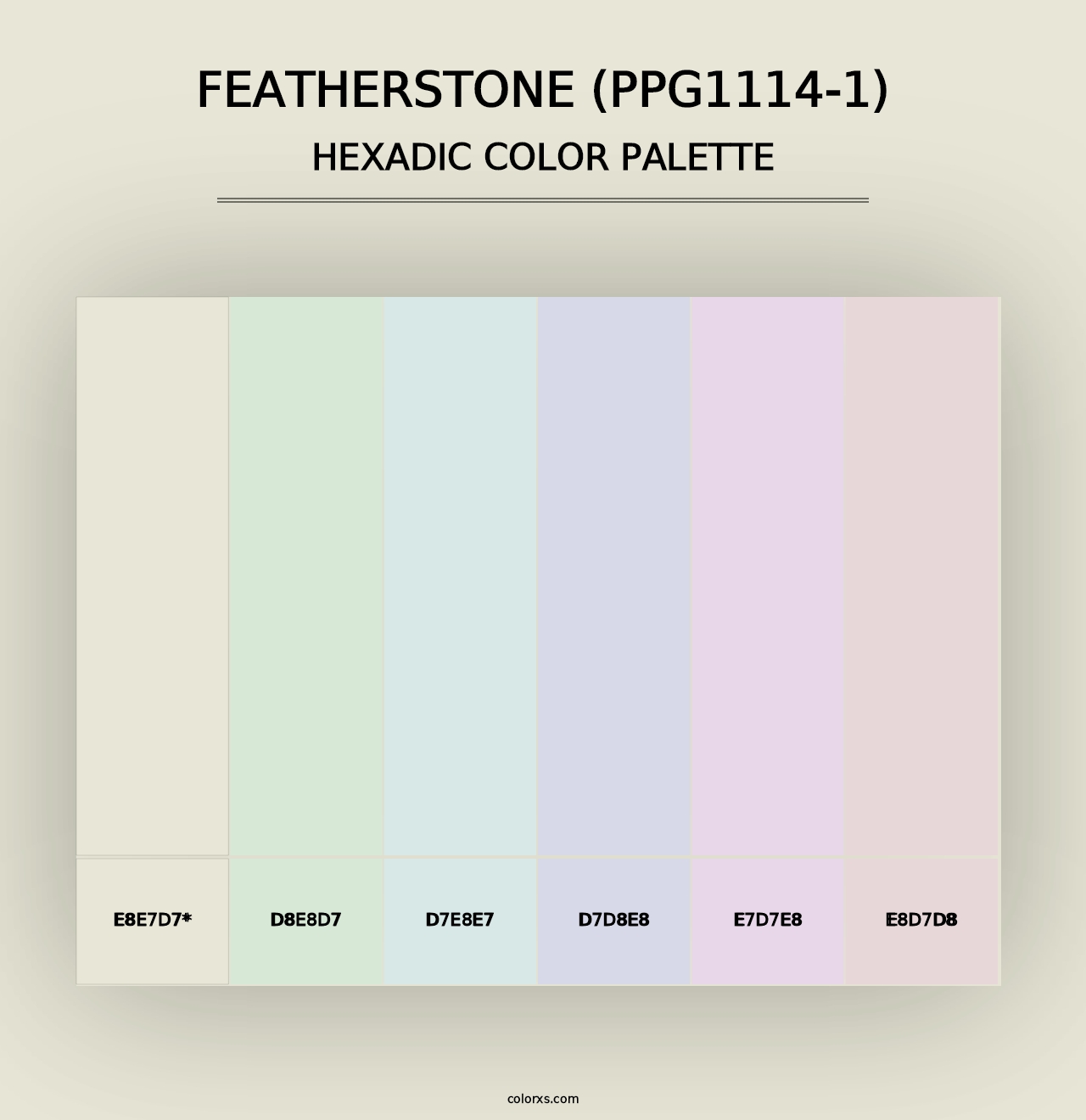 Featherstone (PPG1114-1) - Hexadic Color Palette