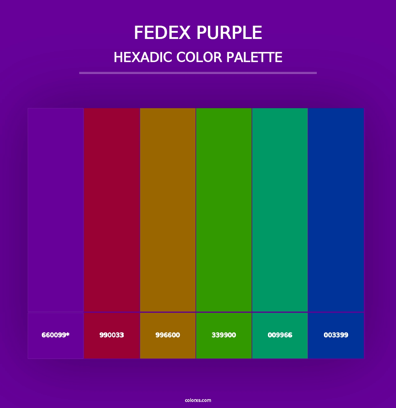 FedEx Purple - Hexadic Color Palette