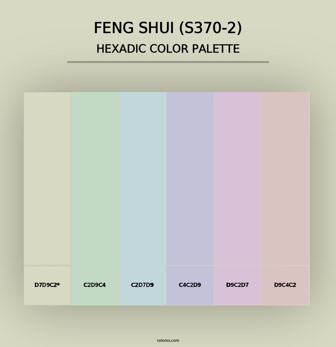 Feng Shui (S370-2) - Hexadic Color Palette