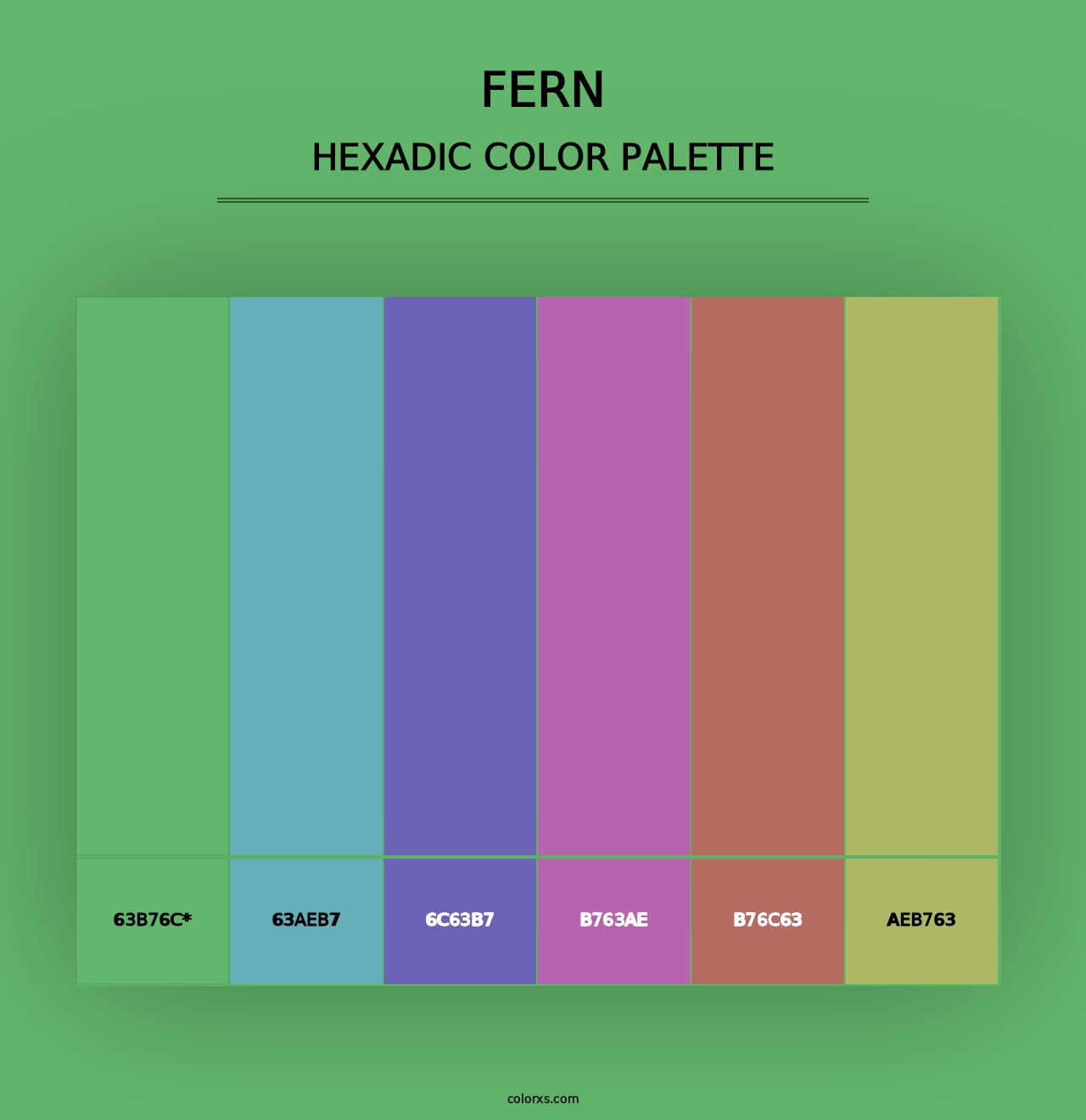 Fern - Hexadic Color Palette