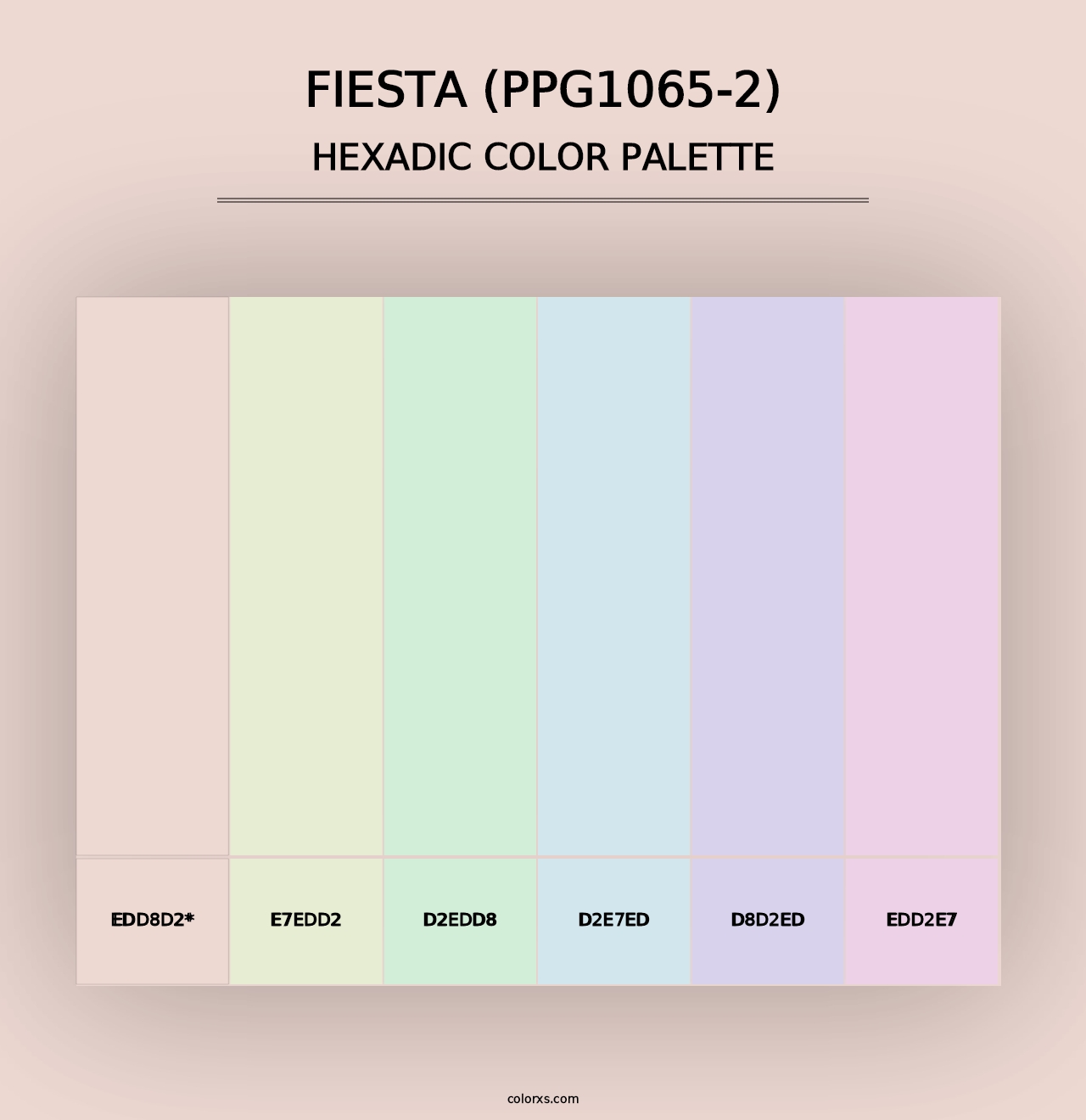 Fiesta (PPG1065-2) - Hexadic Color Palette