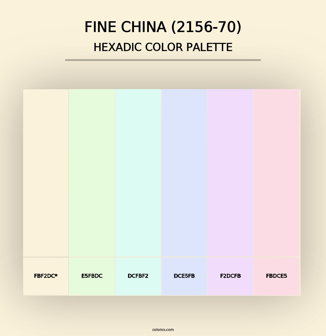 Fine China (2156-70) - Hexadic Color Palette