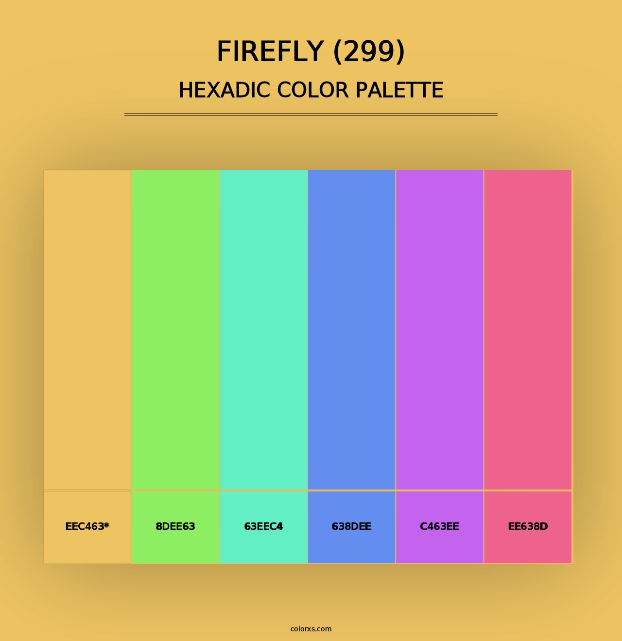 Firefly (299) - Hexadic Color Palette