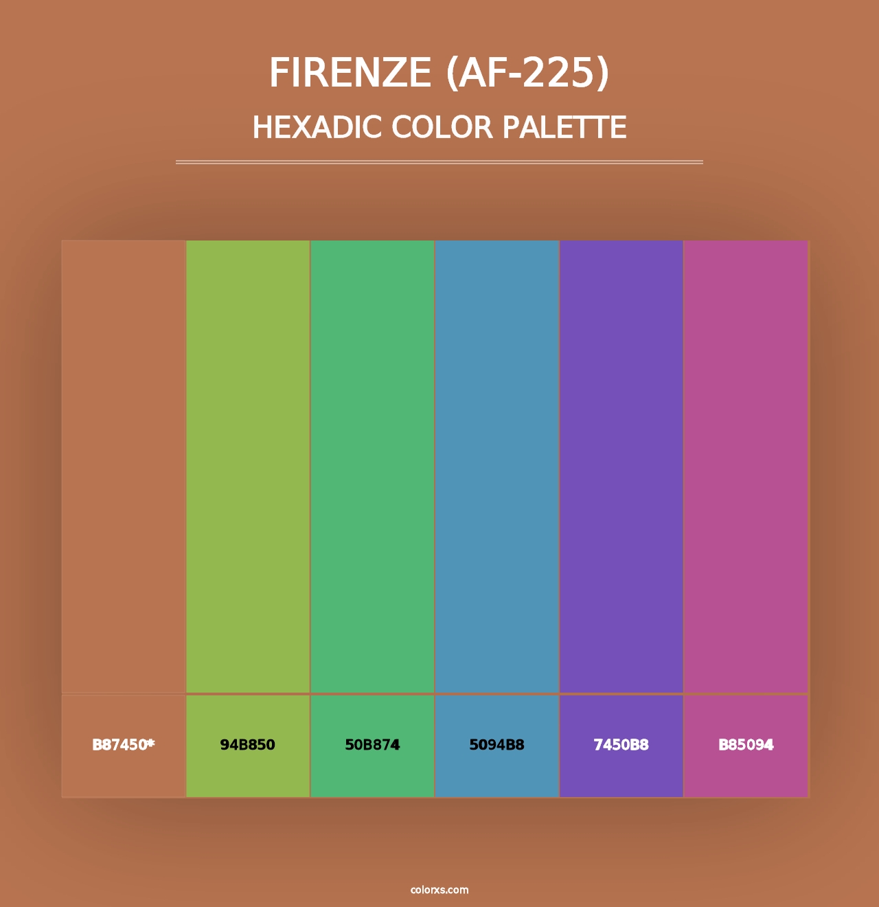 Firenze (AF-225) - Hexadic Color Palette