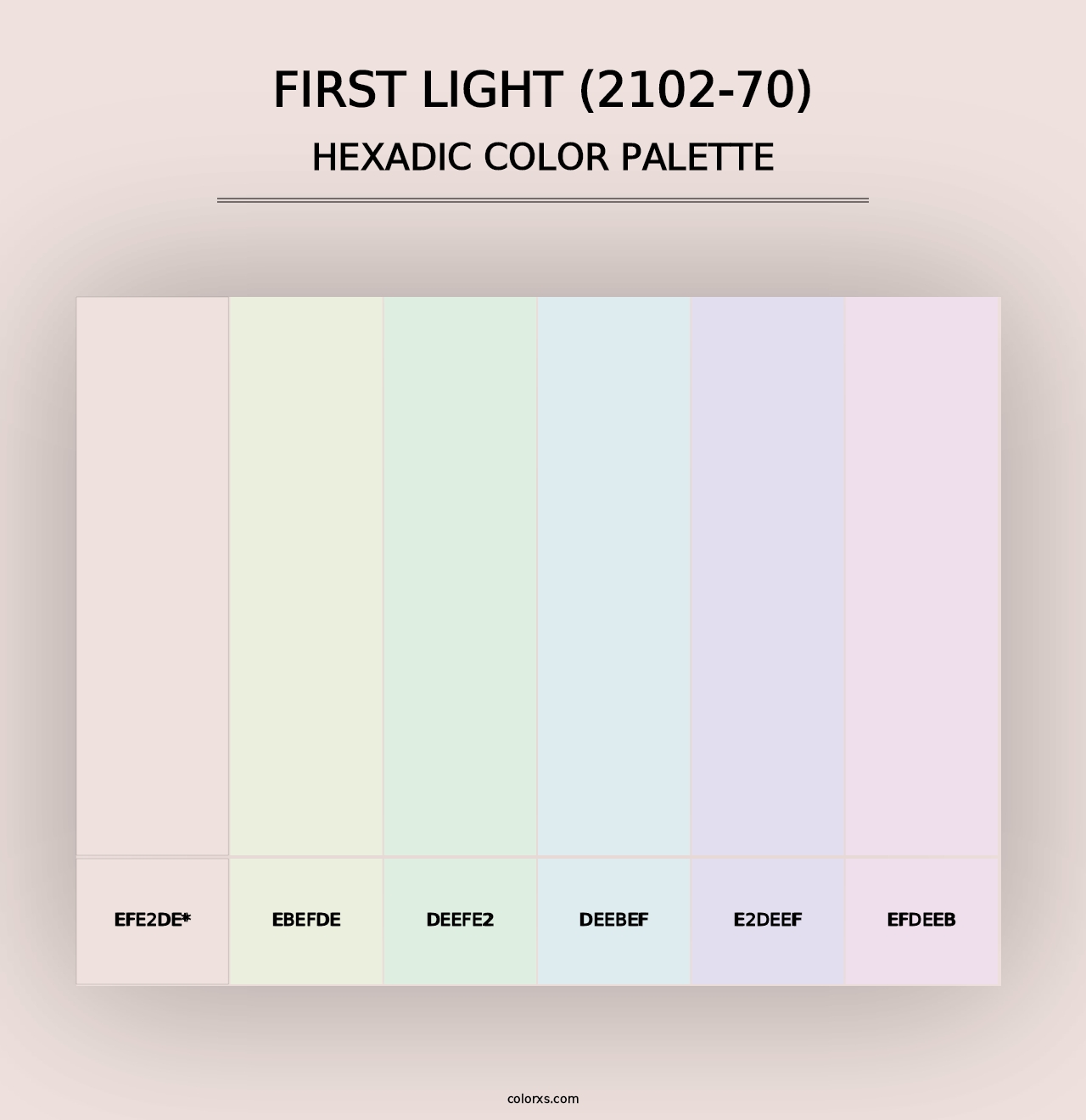 First Light (2102-70) - Hexadic Color Palette