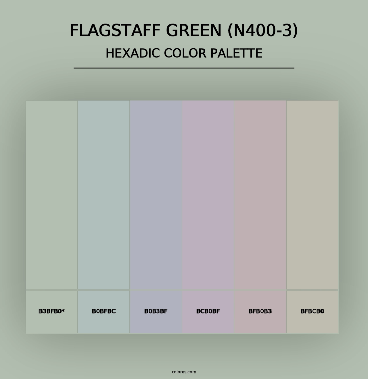 Flagstaff Green (N400-3) - Hexadic Color Palette