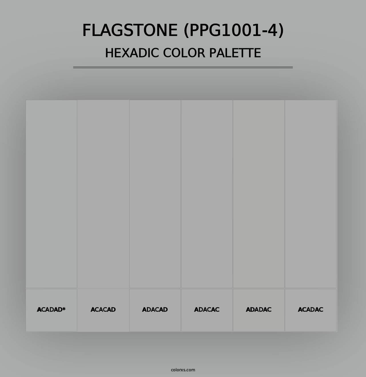 Flagstone (PPG1001-4) - Hexadic Color Palette