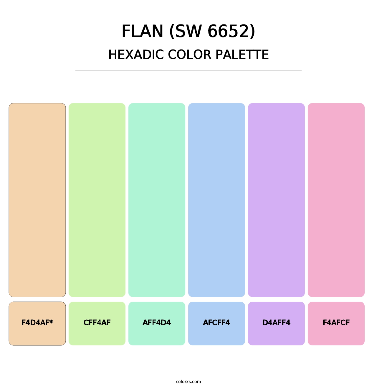 Flan (SW 6652) - Hexadic Color Palette