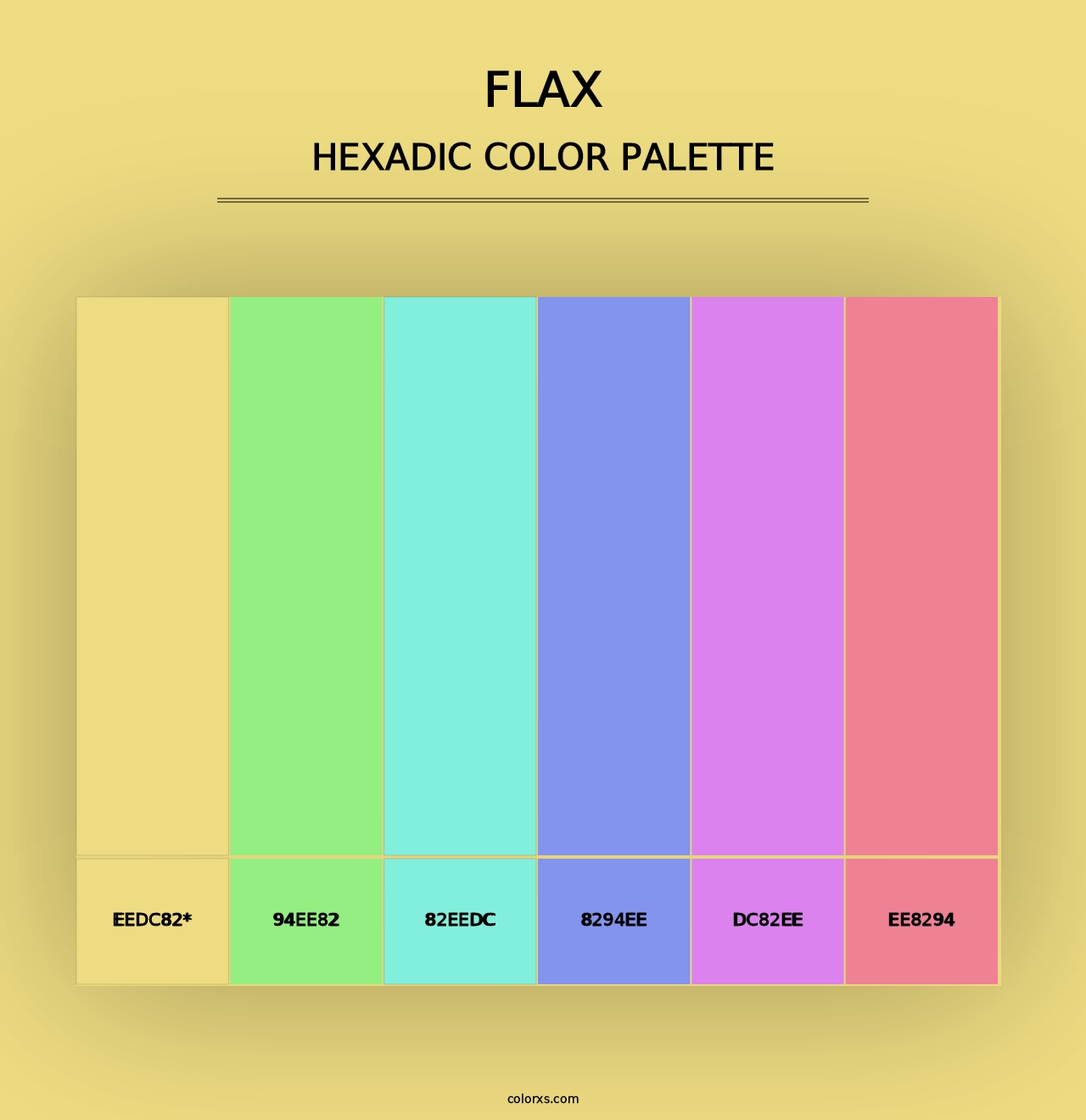 Flax - Hexadic Color Palette