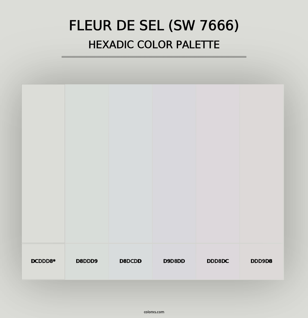 Fleur de Sel (SW 7666) - Hexadic Color Palette