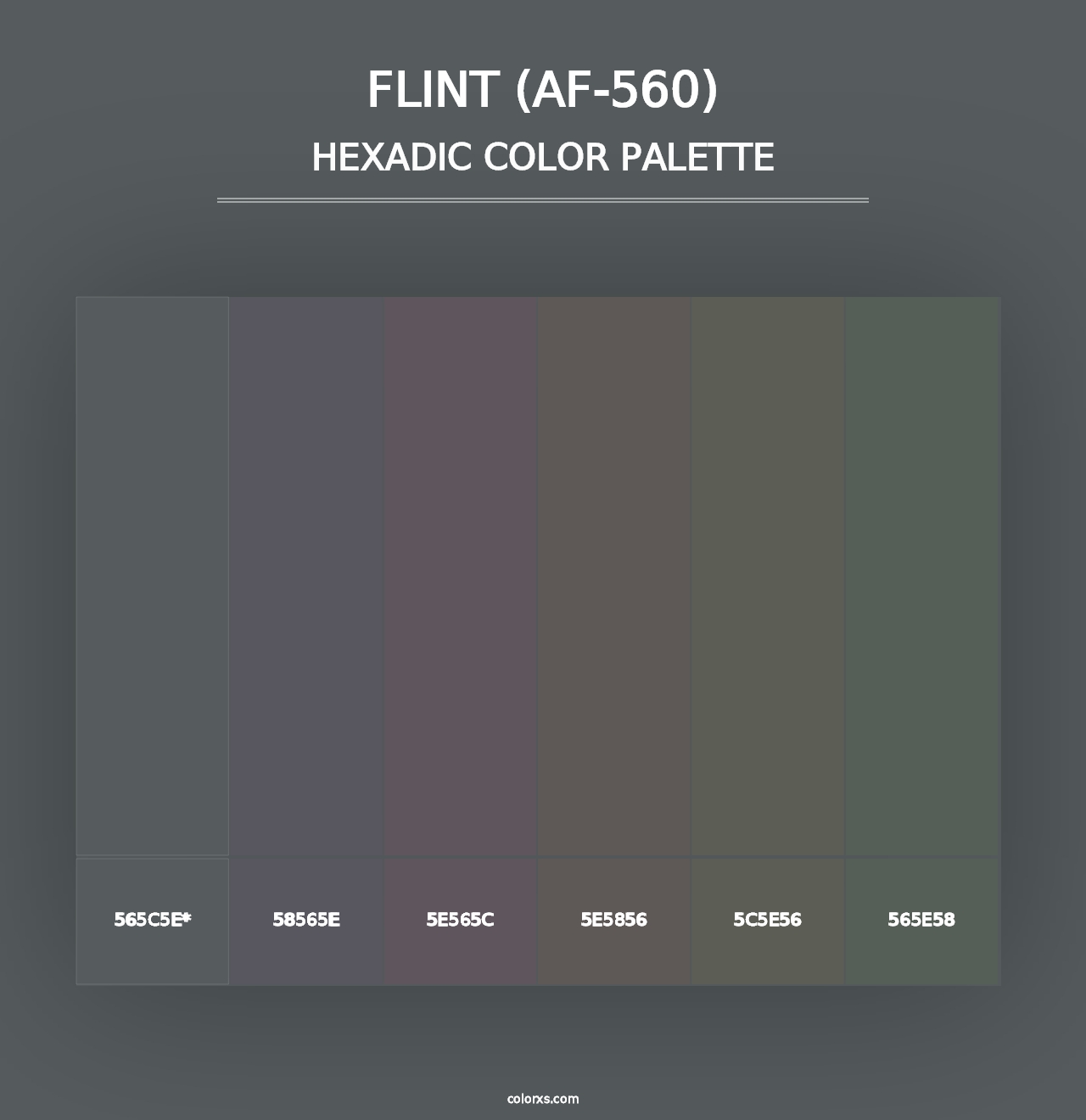 Flint (AF-560) - Hexadic Color Palette