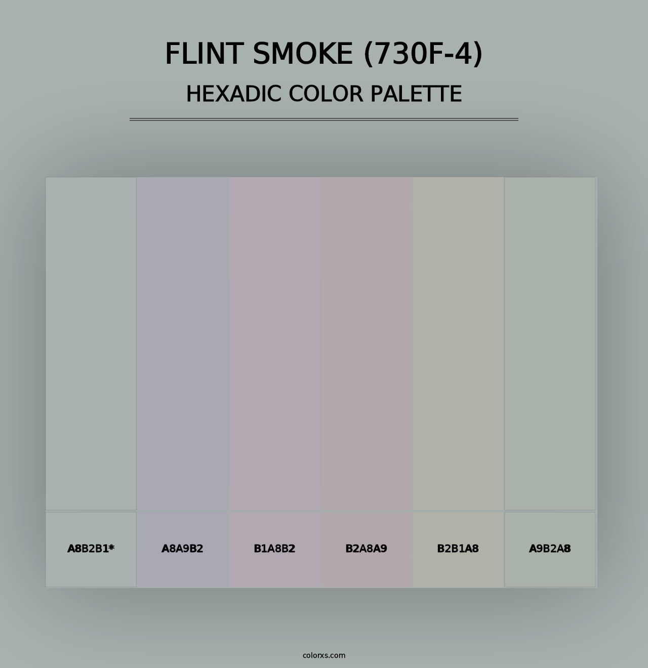 Flint Smoke (730F-4) - Hexadic Color Palette