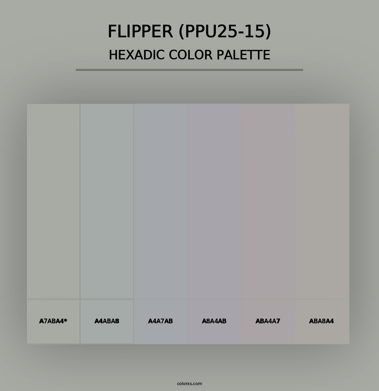 Flipper (PPU25-15) - Hexadic Color Palette