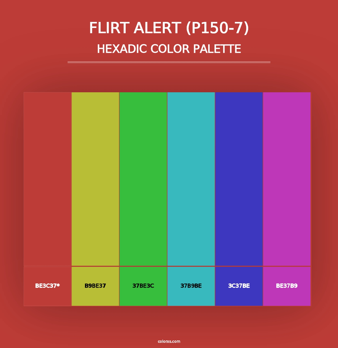 Flirt Alert (P150-7) - Hexadic Color Palette