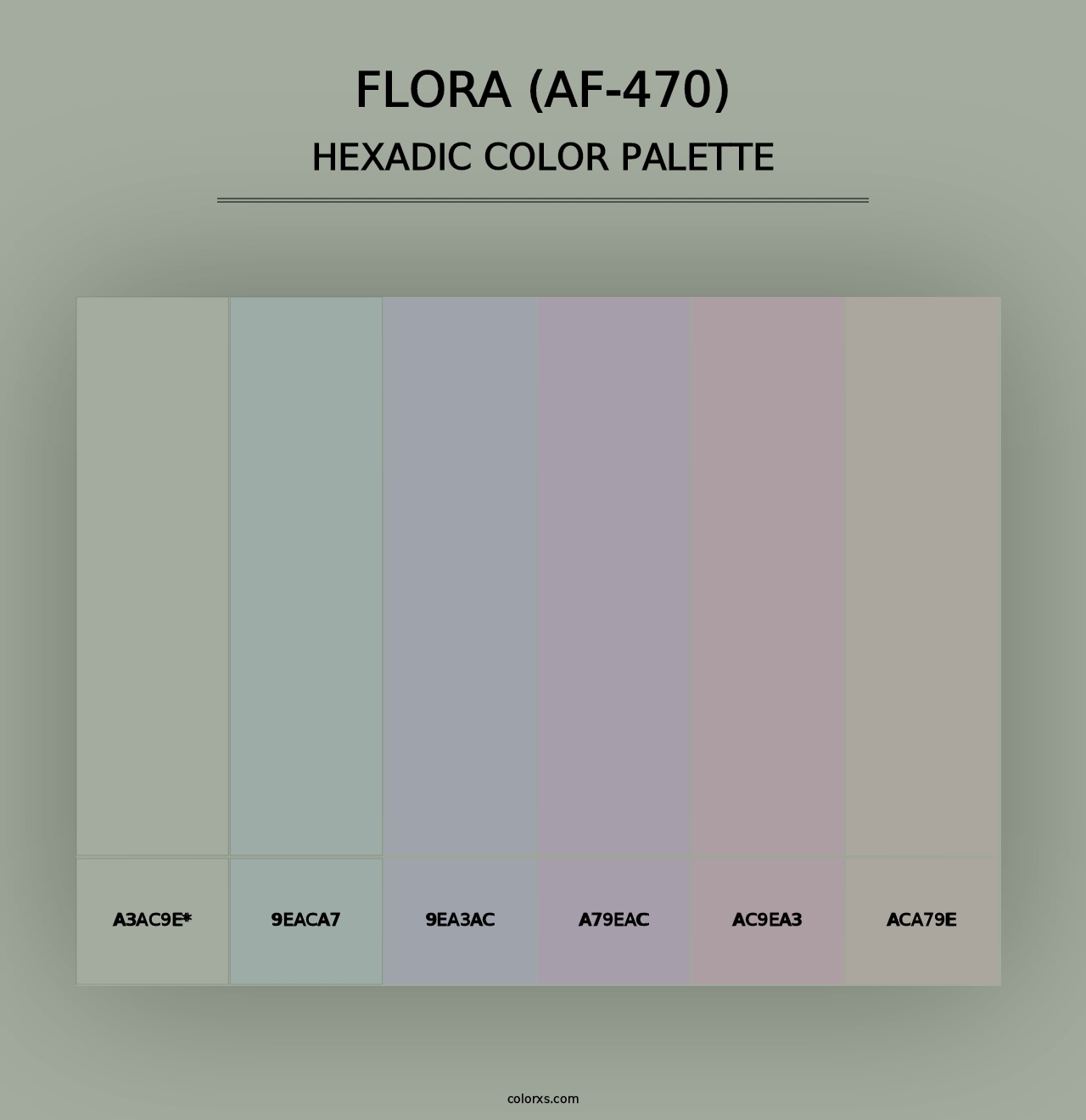 Flora (AF-470) - Hexadic Color Palette