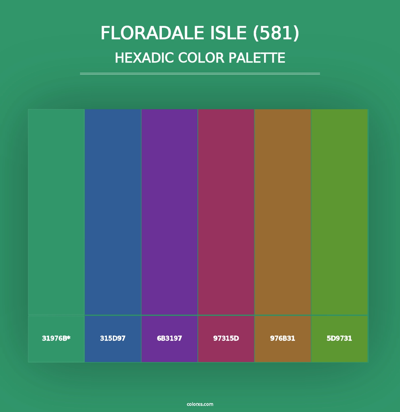 Floradale Isle (581) - Hexadic Color Palette