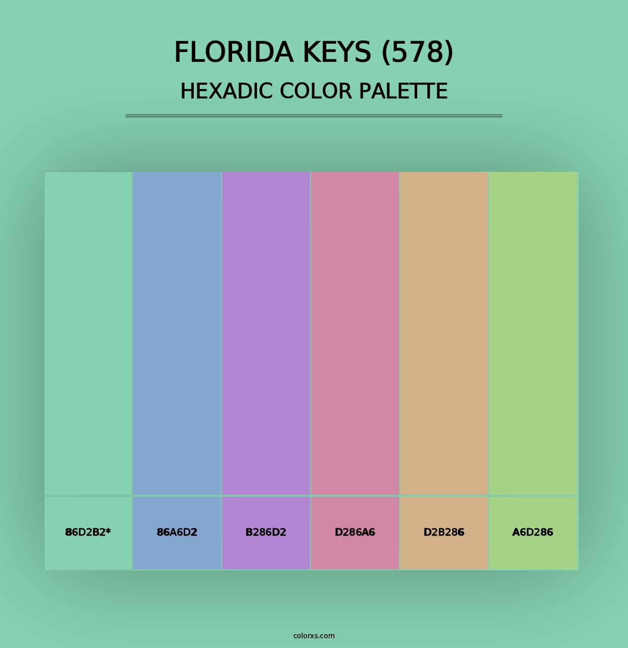 Florida Keys (578) - Hexadic Color Palette