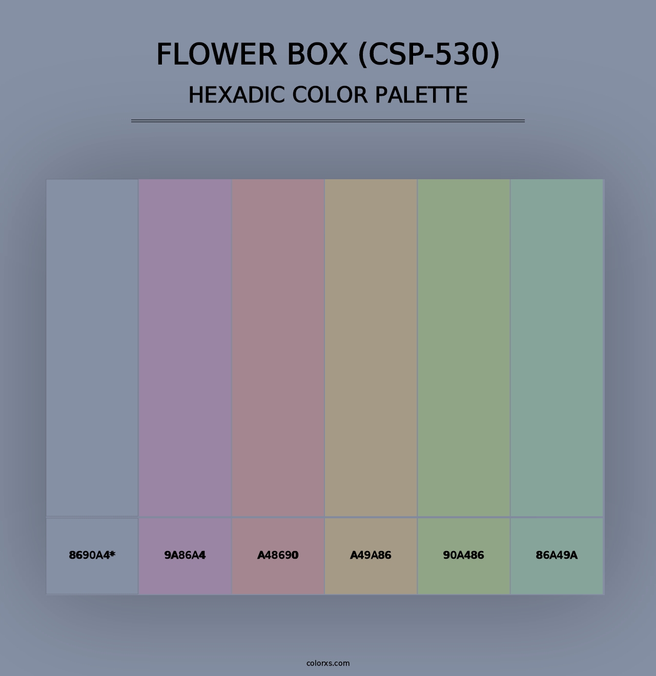 Flower Box (CSP-530) - Hexadic Color Palette