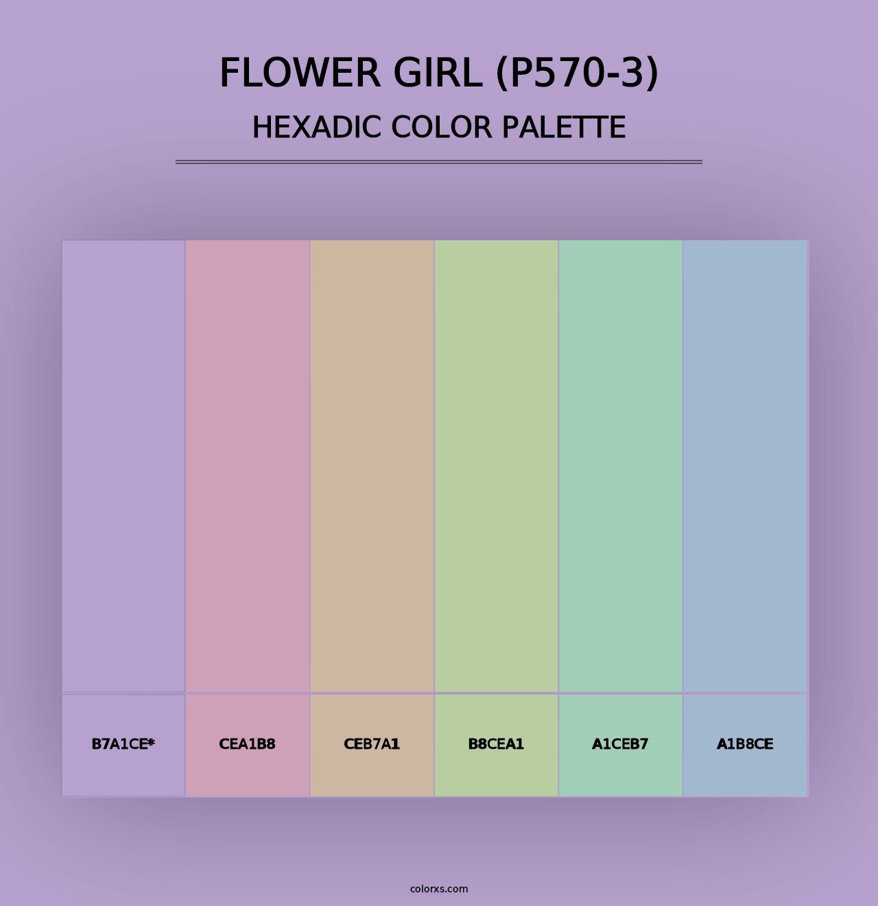 Flower Girl (P570-3) - Hexadic Color Palette