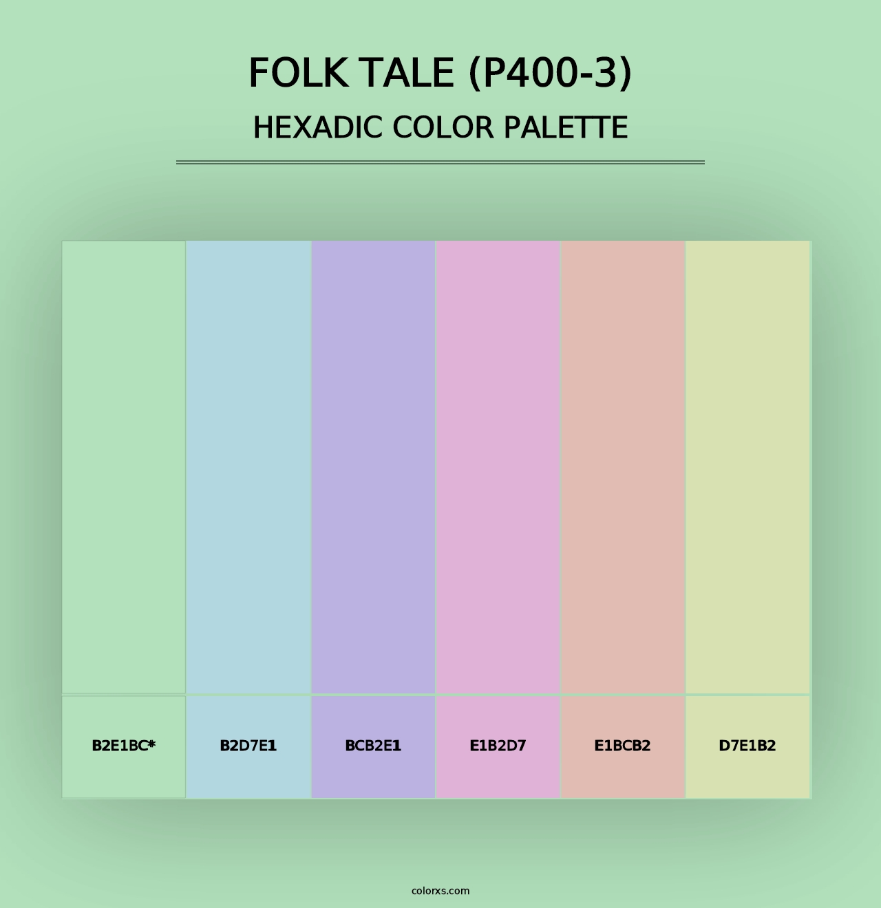 Folk Tale (P400-3) - Hexadic Color Palette