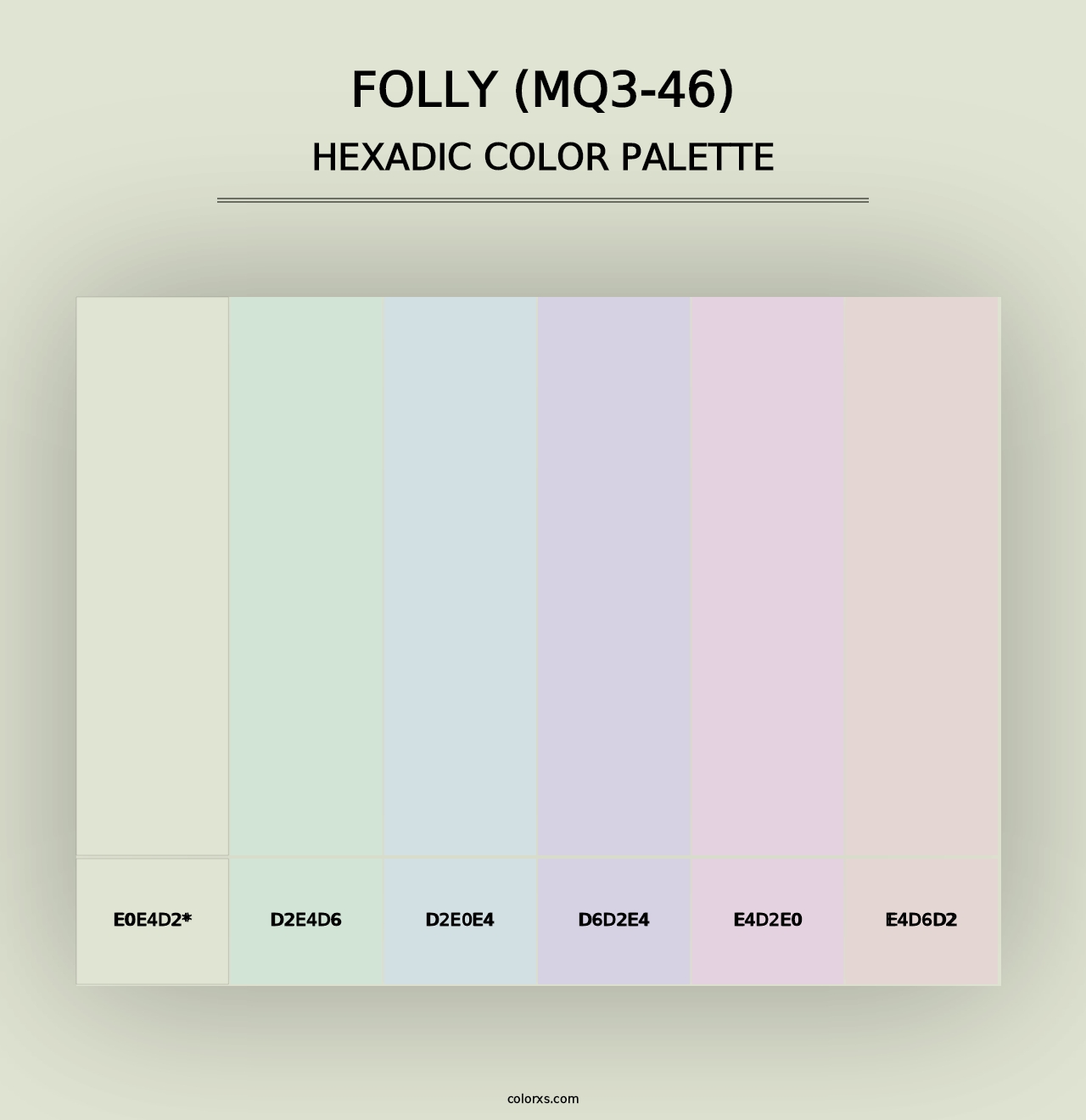 Folly (MQ3-46) - Hexadic Color Palette