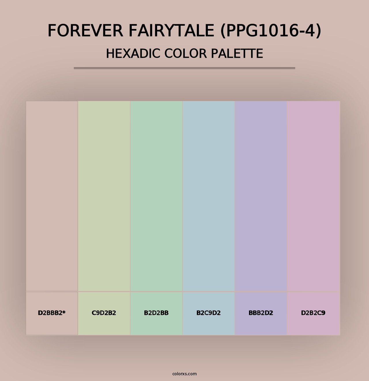 Forever Fairytale (PPG1016-4) - Hexadic Color Palette