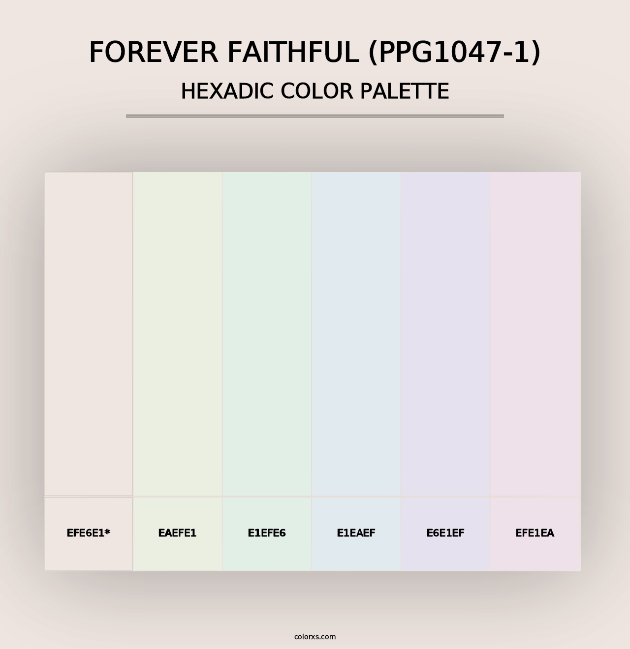 Forever Faithful (PPG1047-1) - Hexadic Color Palette