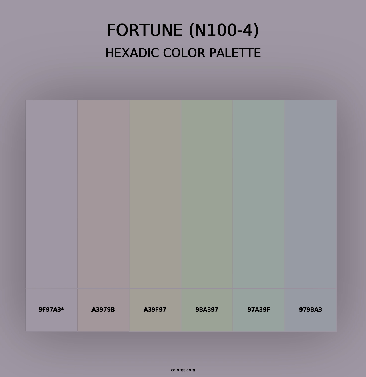 Fortune (N100-4) - Hexadic Color Palette