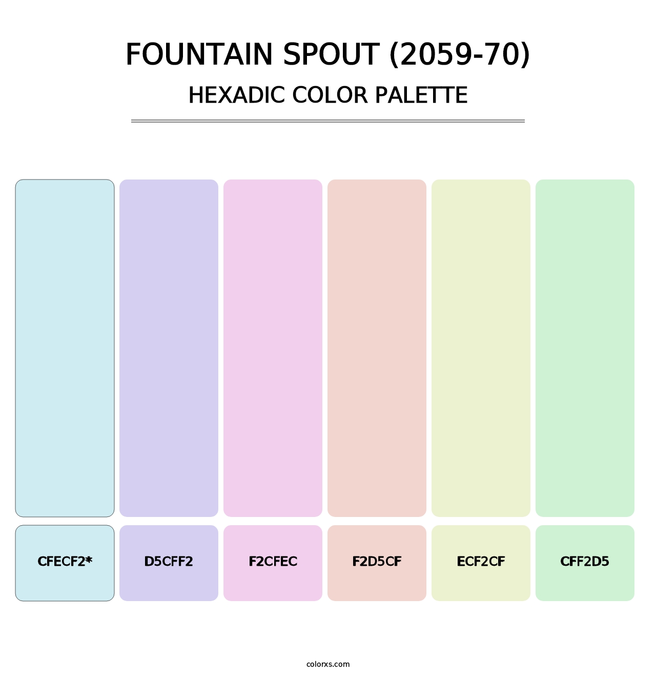 Fountain Spout (2059-70) - Hexadic Color Palette