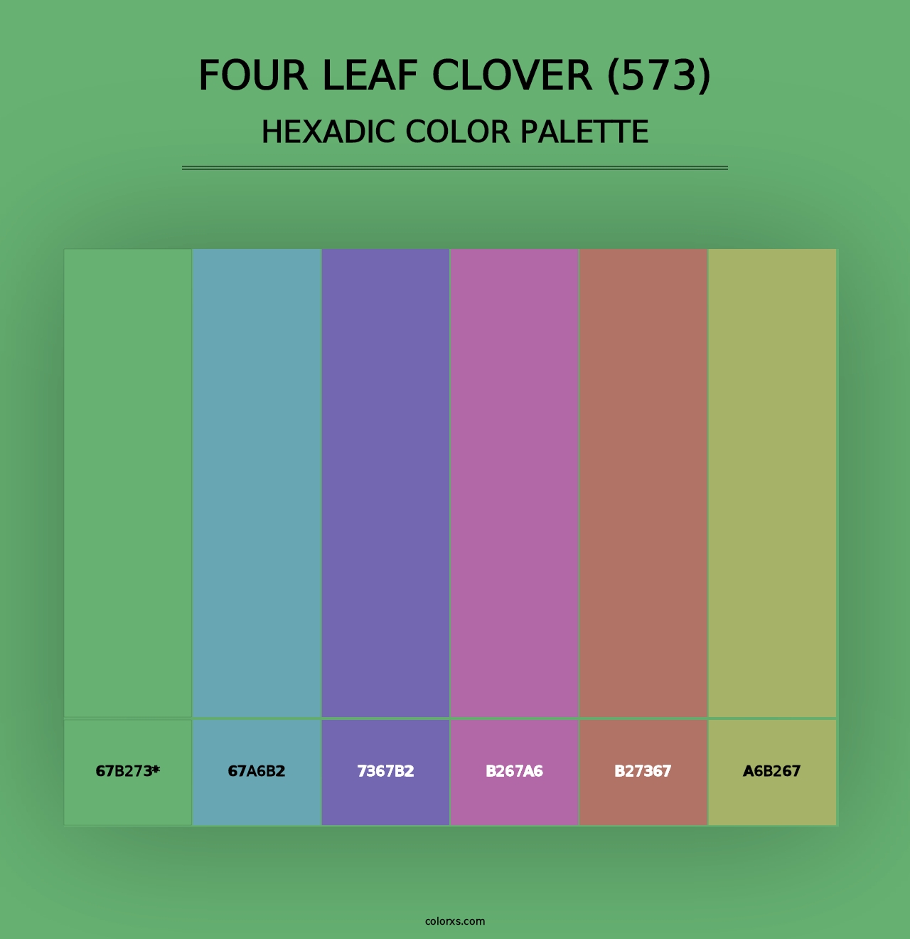 Four Leaf Clover (573) - Hexadic Color Palette