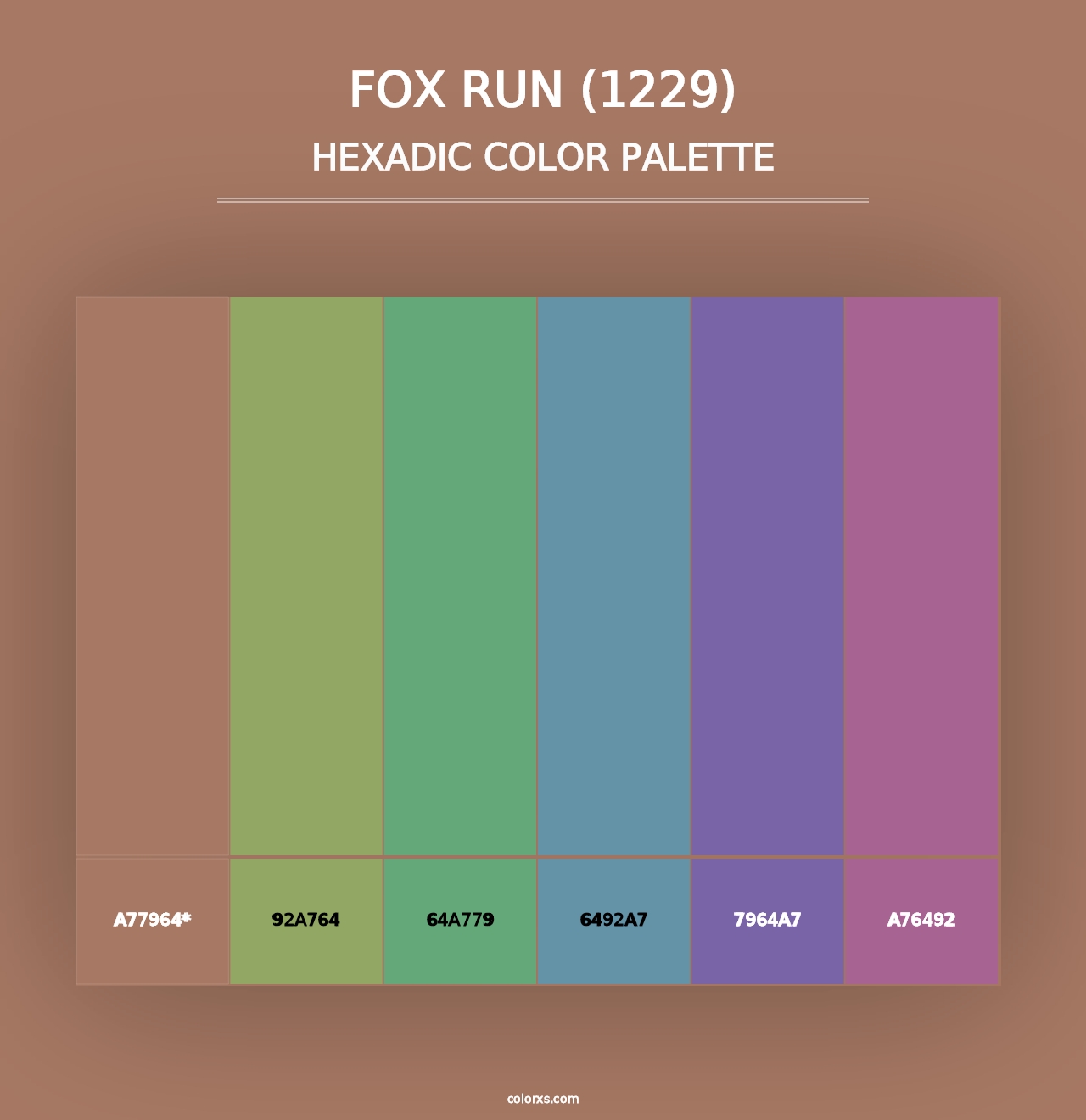 Fox Run (1229) - Hexadic Color Palette