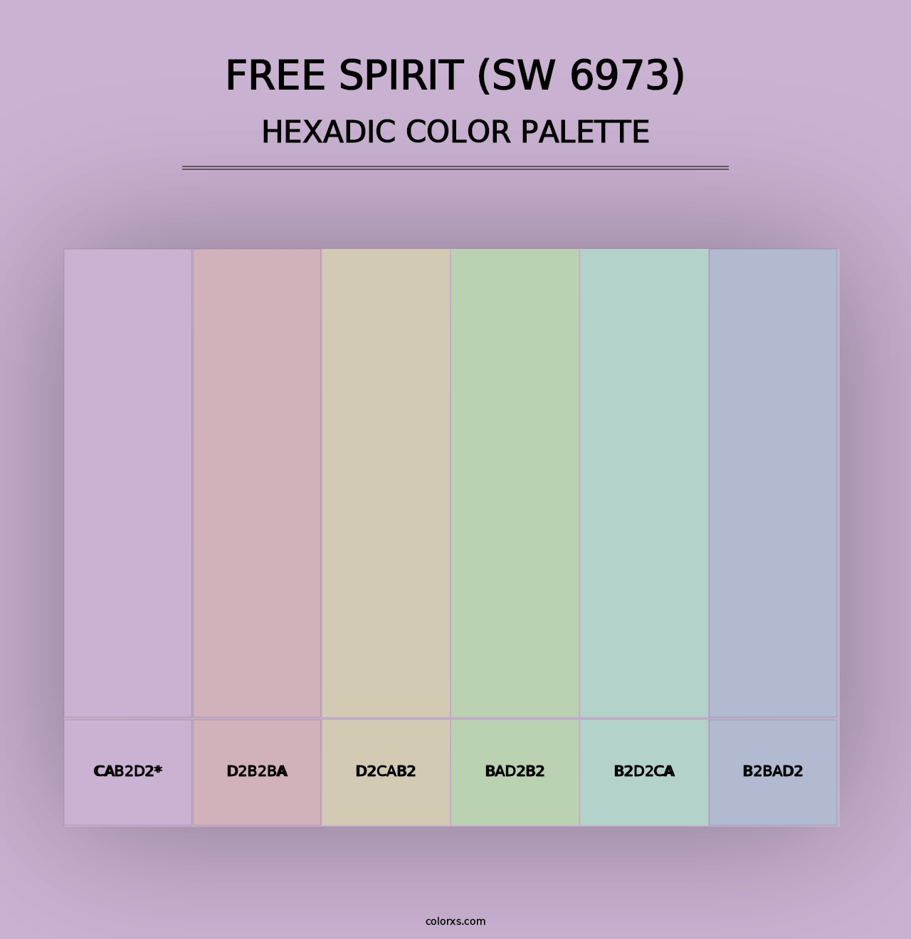 Free Spirit (SW 6973) - Hexadic Color Palette