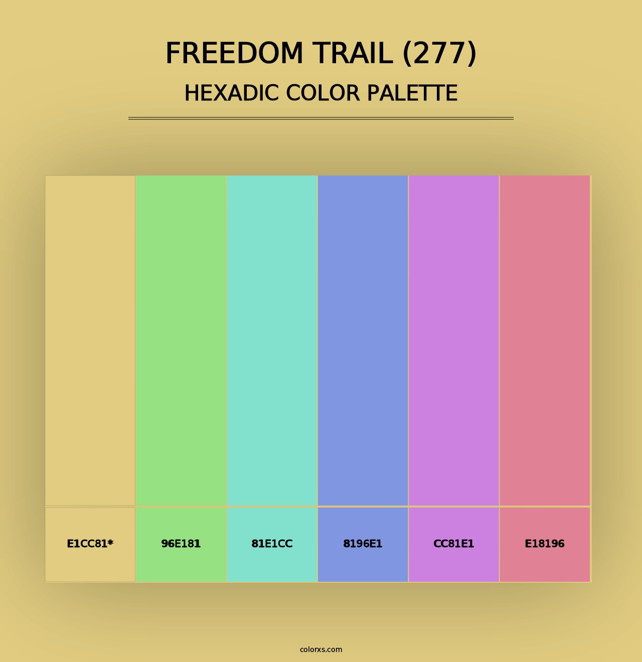 Freedom Trail (277) - Hexadic Color Palette